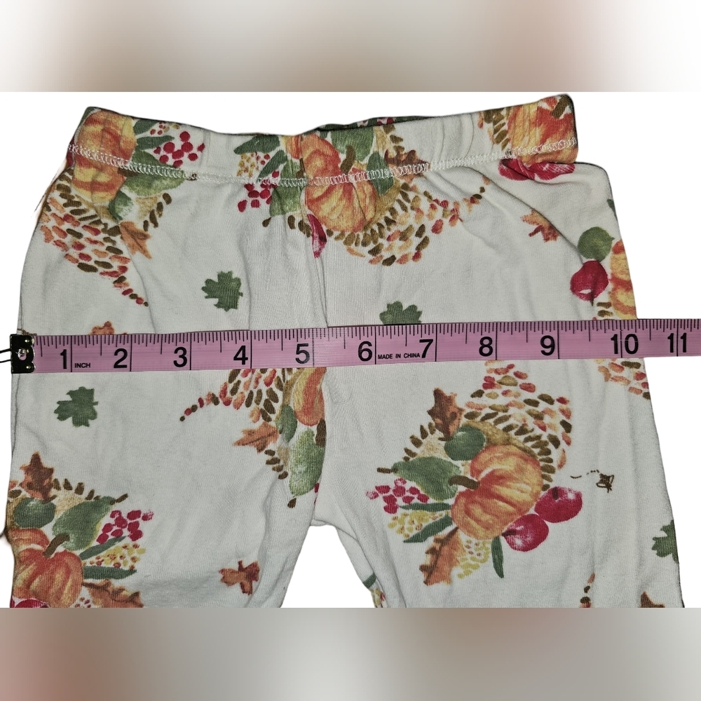Burt's Bees Kids Boy Girl Thanksgiving Celebration Organic 2pc PJ Set Sz 3T - Picture 11 of 16